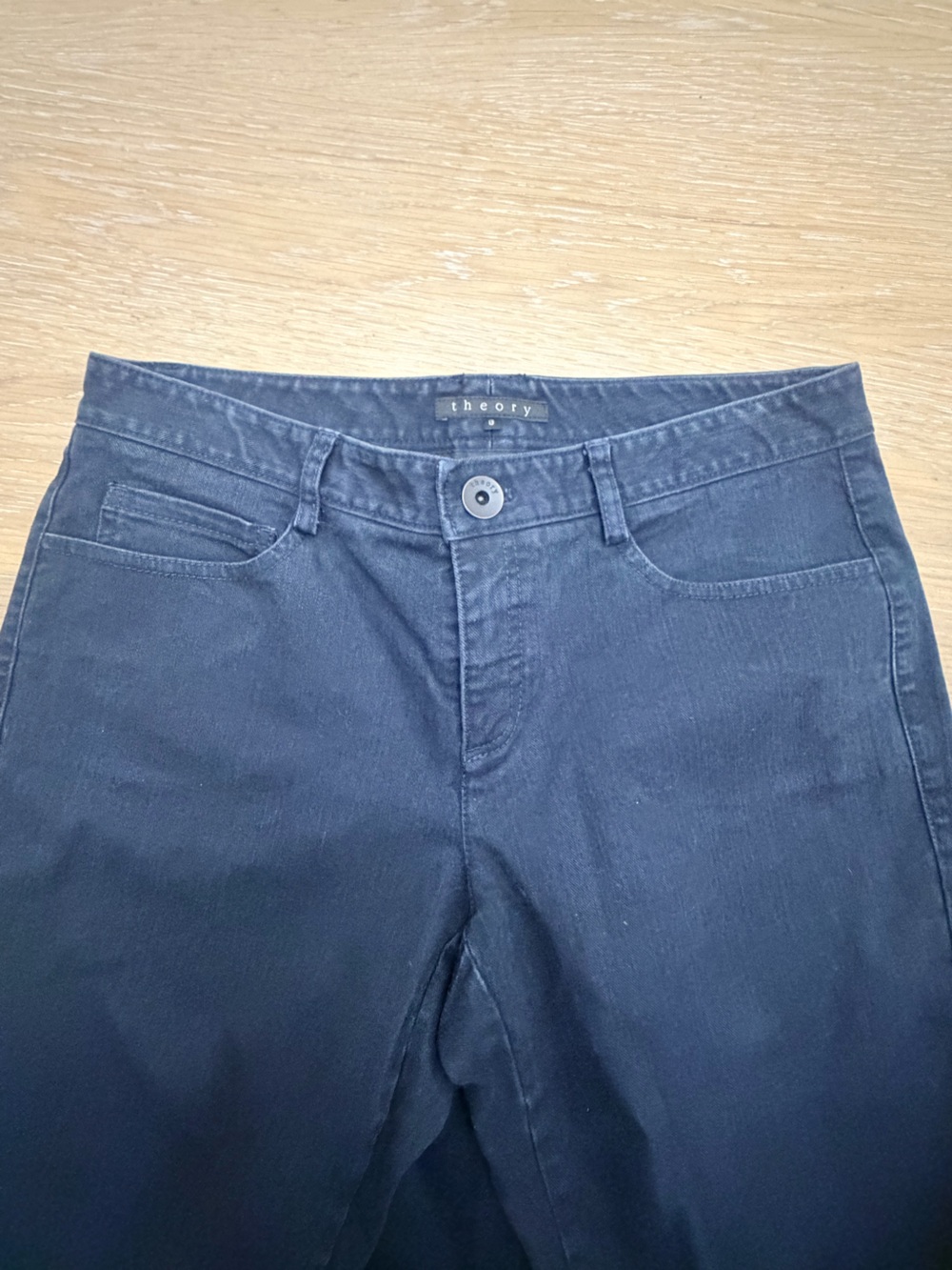Theory Navy Straight-Leg Jeans - Picture 4 of 5